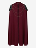 Cape sans manches noire vintage rétro avec chaînes pour costumes rétro pour homme