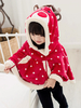 Capes De Noël Enfants Cape En Fibre De Polyester Rouge Capes De Cadeaux Noël