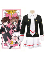 Cardcaptor Sakura carte claire Kinomoto Sakura lycée uniforme Cosplay Costume ensemble