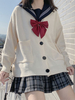Cardigan Lolita Blanc Écru Polyester Manches Longues Pull Lolita Printemps Outwear