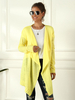 Cardigans Courts en Mailles Femmes avec Manches Longues Unicolore à Col Volant Cardigans Courts en Mailles