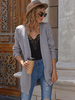Cardigans en Côtelé Femme avec Manches Longues Unicolore Pull Femme