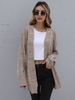 Cardigans en Côtelé Femme avec Manches Longues Unicolore Pull Femme