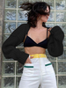 Cardigans Femme avec Manches Longues Amples Unicolore Pull Femme