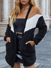 Cardigans Femme avec Manches Longues avec Poches Tricolores