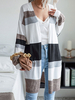 Cardigans Imprimé en Côtelé avec Manches Longues Pull Femme