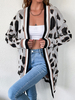 Cardigans Imprimé Femme avec Manches Longues Pull Femme