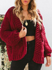 Cardigans Pull en Maille Hiver Côtelé avec Manches Longues Unicolore Pull en Maille Femme Hiver