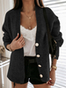 Cardigans Pull en Maille Hiver Côtelé Long Fermeture par Boutons Unicolore Pull en Maille Femme Hiver