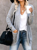 Cardigans Pulls en Mailles Femmes avec Manches Longues avec Boutons Unicolore avc Poches Cardigans Pulls en Mailles