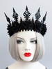 Carnaval Bandeau Couronne Femmes Coiffes Noires Accessoires De Cheveux Déguisement Halloween