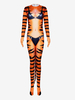 Carnaval Combinaison Tigre Motif Costume Orc Halloween Scène