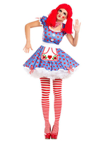 Carnaval Costume lilas impression en polyester clown de Toussaint Robe Déguisements Halloween