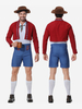 Carnaval Costumes Halloween Rouge Homme Style Européen Set Costumes de Fête