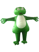 Carnaval Fantaisie Costume Drôle Costume Vert Unisexe Mardi Gras Burlesque Polyester Combinaison Vacances Costumes