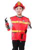 Carnaval pompier enfants rouge Cosplay Polyester ensemble enfants Cosplay Costumes Déguisements Halloween