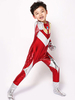 Carnaval Ultraman enfants Costume enfants rouge garçons longue combinaison mascarade fête Halloween