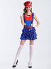 Carnival Fancy Costume 2021 Bloc de Couleur Satin Super Mario Bros Déguisements Halloween Interessant Costume