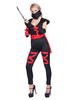 Carnival Ninja Costume Noué Combinaison À Capuche Femmes Ninja Deux Tone Costumes De Vacances Déguisements Halloween