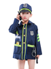 Carnival Traffic Police Kids Dark Navy Cosplay Polyester Set Kids Cosplay Costumes Déguisements Halloween
