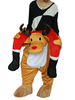 Carry Me Costume Carnaval Noël Déguisements Halloween 2021 Renne Piggyback Unisex Adultes Flannel Intéressant Oktoberfest Ride On Costume Carnavals