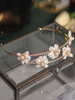 Casque Accessoire De Mariage Blond Clair Métal Strass Accessoires De Cheveux De Mariée