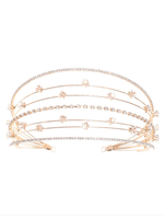 Casque de mariage Chapeaux en métal Cheveux de mariée Accessoires de bijoux de mariage