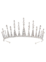 Casque de mariage diadème métal strass accessoires de cheveux de mariée