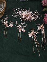 Casque de mariage strass métal accessoires de cheveux de mariée fête de mariage manuelle