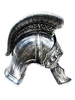 Casque romantique à lhonneur en bronze unis en argent résine résine costume Déguisements Halloween