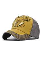 Casquette Homme Casual Imprimé Animal Polyester Brodé Chapeaux Jaunes