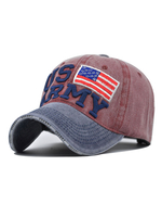 Casquette Homme Mots Chics Imprimé Polyester Brodé Chapeaux Bordeaux