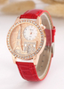 Casual bracelet métal rond forme montre pour femmes
