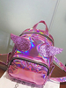 Casual Lolita sac à dos Laser Sequin Angle Aile Synthétique Rose Rouge Lolita Sac Déguisements Halloween