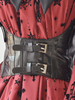 Ceinture corset Steampunk Chic Lolita Boucle noire en cuir Synthétique Déguisements Halloween