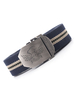 Ceinture Homme Crâne Polyester Chic Ceinture Bleu Marine