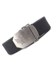 Ceinture Homme Crâne Polyester Qualité Ceinture Bleu Marine