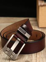 Ceinture homme en similicuir marron café ceinture en cuir PU