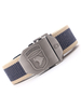Ceinture Homme Imprimé Animal Polyester Ceinture Chic Bleu Marine
