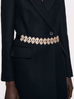 Ceinture large ornée de strass bijou