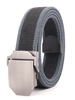 Ceinture Élégante Homme Simple Ceinture En Toile Bicolore Gris Foncé