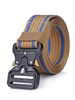 Ceinture Élégante Hommes Ceinture En Polyester Kaki Couleur Rayon