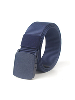 Ceinture Élégante Hommes En Toile Bleu Foncé