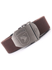 Ceinture élégante pour hommes Ceinture marron en polyester à imprimé animal