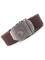 Ceinture élégante pour hommes Ceinture marron en polyester à imprimé animal