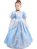 Cendrillon conte de fées cosplay robe bleue polyester Costumes Cosplay enfants