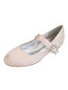 Champagne demoiselle dhonneur chaussures dentelle bout rond strass Mary Jane chaussures chaussures de mariage