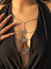 Chaîne de poitrine en métal bijoux de plage pour femmes