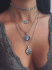 Chaîne en argent collier collier en couches collier pendentif
