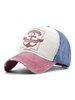 Chapeau de baseball homme mots imprimés polyester chapeaux bleu chic